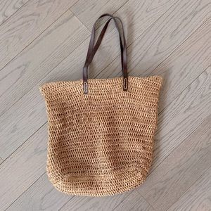 Woven Straw Beach Bag